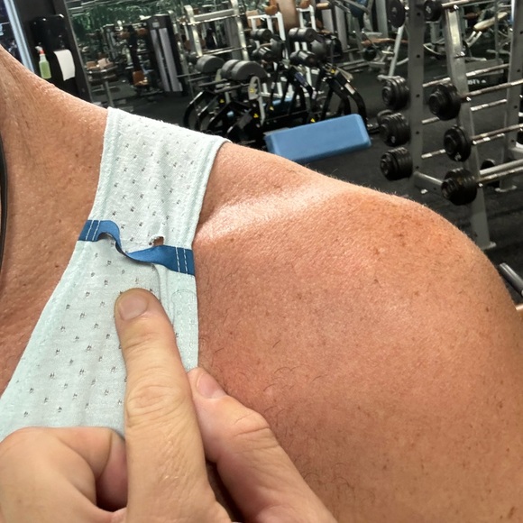 Teal Workout Nike Tank top Dry-Fit Size M L - Picture 2 of 6